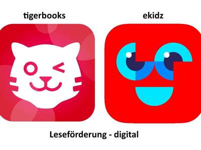 Leseförderung mit der tigerbooks-App und der eKidz-App